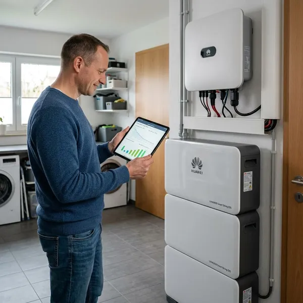 Hoe de Huawei thuisbatterij in huis werkt