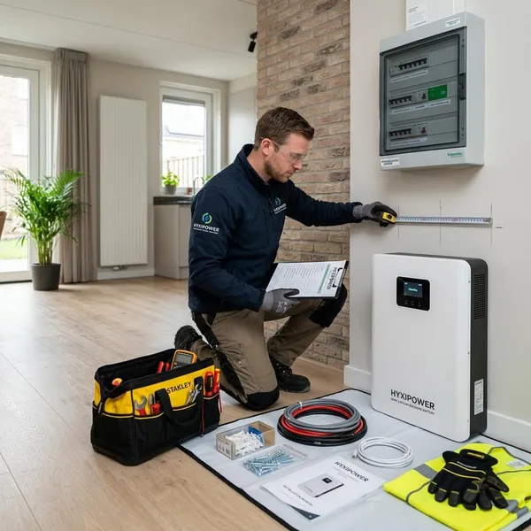 hyxipower thuisbatterij installeren
