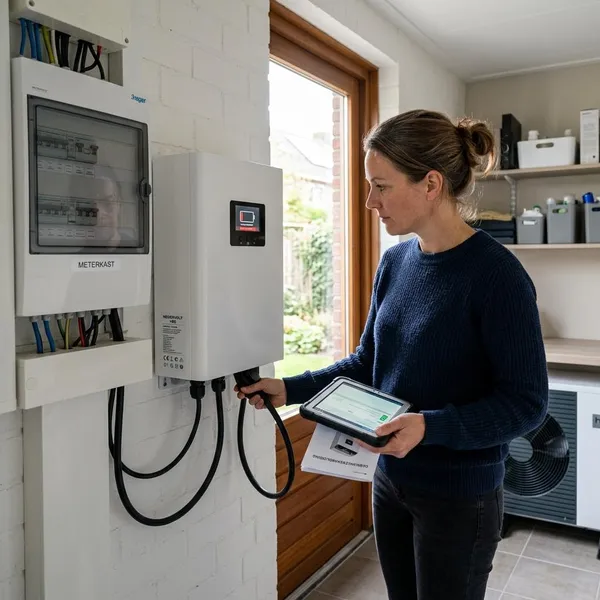 thuisbatterij laadt niet op