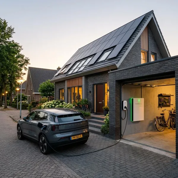 thuisbatterij opladen auto