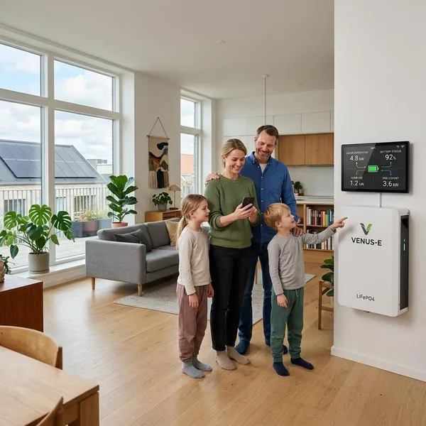 Venus-E LiFePO4 batterij met wifi